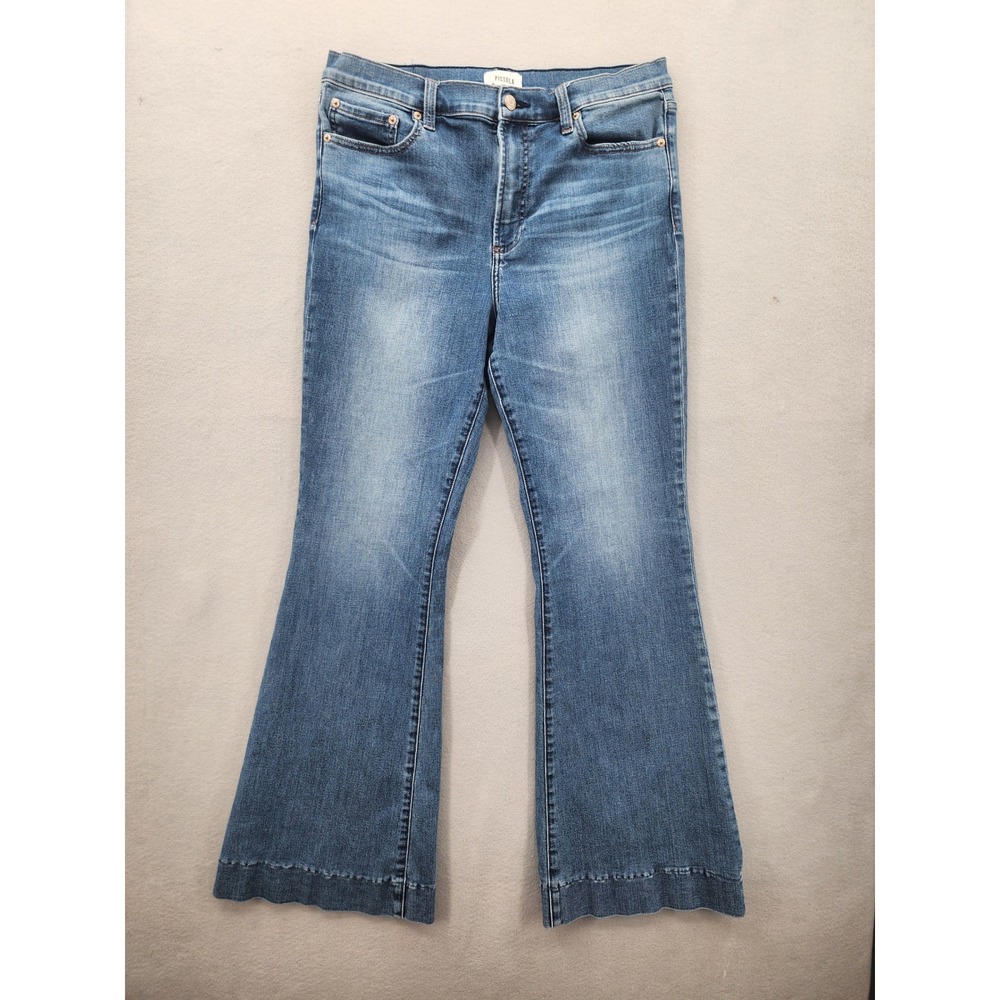 Pistola High Rise Flare Jeans 32 Blue Medium Wash Stretch‎ Denim P00016107GT